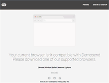 Tablet Screenshot of demosend.com